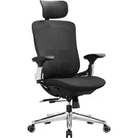 Songmics Ergonominen lepotuoli, musta