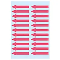 Herma Arrow labels luminous red 38x7mm 88 pcs., Punainen, 84 x 120 mm, 4 arkkia (4143)