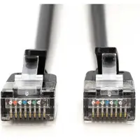 Digitus DK-1632-A-005S-BL-10, 0,5 m, Cat6a, F/FTP (FFTP), RJ-45, RJ-45, Musta