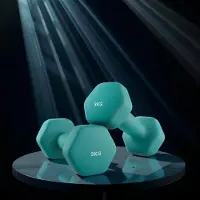 Songmics Käsipainot, 2x1,5 kg, 7x15 cm, Oranssi, Hantlite komplekt, 18 2er-Set SYL63OG, 20 x 9 cm, Tumehall roheline