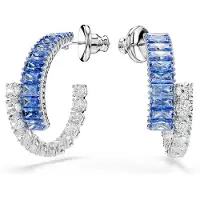 Swarovski Korvakoru 'Matrix' sininen / läpinäkyvä