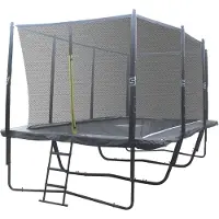 ISPORT Air Black 5,8 x 4 m 144 jousinen trampoliini turvaverkolla