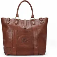 Ralph Lauren Heritage Leather Tote - Burgundy - ONE SIZE
