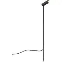 QAZQA Spottivalaisin musta 80cm sis. LED säädettävä IP65 sis. johto ja pistoke - Carl
