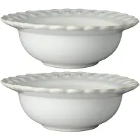 PotteryJo Tulipa syvä lautanen small Ø17 cm 2-pack Valkoinen