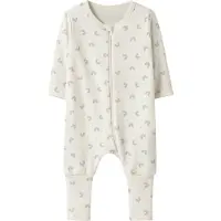 Name it Nbfnightsuit Zip Ff Jet Rainbow Noos - Cream - 92