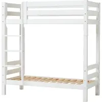 Hoppekids Korkea kerrossänky portailla 70x160cm - valkoinen White