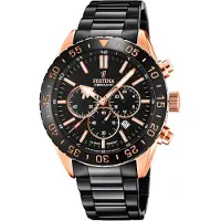 Festina Miesten kello F20578-1 Ceramic Musta/Teräs Ø44 mm