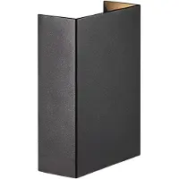 Nordlux Led ulkoseinävalaisin Fold 10, Musta, Alumiini, Moderni,