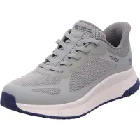 SKECHERS for man. 118423 Trainers Bobs Squad 4 green (41), Flat, Laces, Casual
