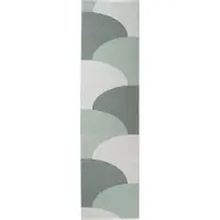 Pappelina , Hill matto Army/Misty Mint/Fossil Grey 70 x 270cm