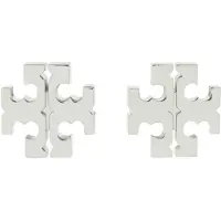 Tory Burch Icon Stud Earring - Silver - ONE SIZE