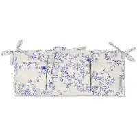 Garbo&Friends Satin Quilted Bed Pocket, 43X18 Cm, Jardim - Cream - 43X18CM