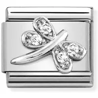 Nomination Classic SilverShine Symbols White Dragonfly 330304-38