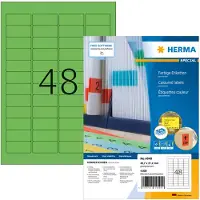 Herma 4549, Vihreä, Suorakulmio, A4, Universaali, Kiilto, Laser/Inkjet