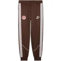 Puma Urheiluhousut 'FC St. Pauli King Anthem' ruskea / punainen / valkoinen