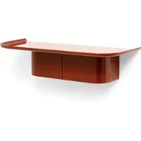 HAY Korpus seinähylly M, 4 koukkua, brick red
