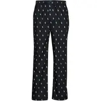 Ralph Lauren Signature Pony Cotton Pajama Pant - Black - XXL