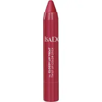 IsaDora The Glossy Lip Treat Twist Up Color Stick, 12 Rhubarb Red
