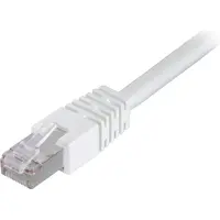 Deltaco – F/UTP Cat6 laitekaapeli, 0,75m, valk (STP-607V)