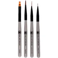 Depend Nail Art Brush Kit, 4-Pack