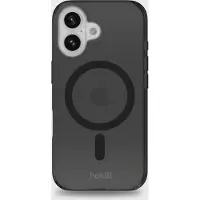 Holdit Phone Case Transparent Magsafe Compatible Black iPhone 16
