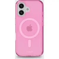 Holdit Phone Case Transparent Magsafe Compatible Pink iPhone 16