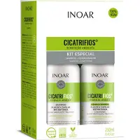 INOAR CicatriFios setti vaurioituneille ja hauraille hiuksille 2x250 ml