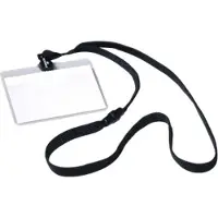 Durable 813901, Nimikyltti, Vaakataso, Tekstiili, Musta, Läpinäkyvä, 9 cm, 6 cm