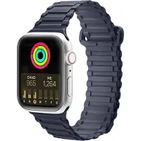 DUX Strap (Armor Version) Apple Watch Ultra, SE, 8, 7, 6, 5, 4, 3, 2, 1 (49, 45, 44, 42 mm) silicone magnetic band bracelet blue
