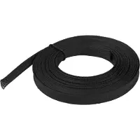 Deltaco – Nylon net cable tube OD12 mm, 5 m, black (LDR22)