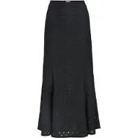 Object Objlaila Mw Lo Long Skirt Div - Black - S