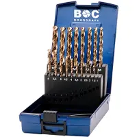 Bohrcraft HSS-E CO 5% poranteräsarja ,19 osaa,