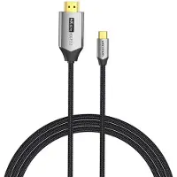 Vention Tuuletus USB-C-HDMI-kaapeli 4K@60Hz punottu 2m GREY
