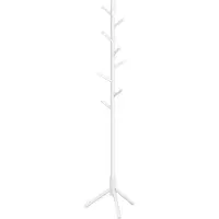 Vasagle Puinen vaatetanko valkoinen 175cm