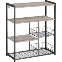 Songmics keittiökaappi, 35x80x95 cm, beige