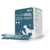Pharmadiet Plasmoral Digest Medium -ravintolisät ruoansulatushäiriöiden ja akuutin ripulin hoitoon koirilla ja kissoilla, N30