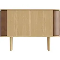 UMAGE Treasures 2-ovinen kaappi tammi/brown faux leather