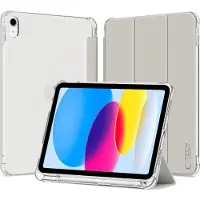 Tech-Protect iPad 2022/2025 SmartCase Pen Hybrid Tri-Fold Folio -kotelo - Kristallihopea