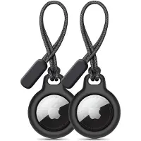 TechProtection Apple AirTag 1/2 Karkea ketjukotelo - 2 kpl. - Musta