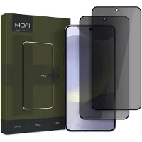 Hofi Samsung Galaxy S25 Anti Spy Pro+ Privacy Panssarilasi - 2 Kpl. - Musta Reuna