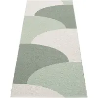 Pappelina Hill matto Army/Misty Mint/Fossil Grey 70 x 180cm