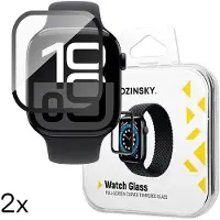 Wozinsky Full Glue Tempered Glass with Black Frame for Apple Watch 42mm (2 pcs)