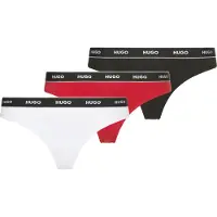 HUGO Triplet Thong Stripe - Red - XL