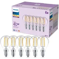 Philips 929001890494, 4,3 W, 40 W, E14, 470 lm, 15000 h, Lämmin valkoinen