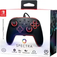 PowerA Spectra Enhanced langallinen peliohjain Nintendo Switch, musta
