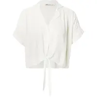 ONLY Onlpaula Life S/S Tie Shirt Wvn Noos - White - S