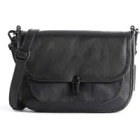 Aunts & uncles Grandma's Luxury Club Mrs. Waffle Crossbody-laukku Nahka 22 cm Musta