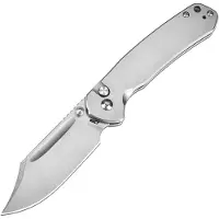 CJRB Pyrite Bowie J1942-ST, Stonewashed AR-RPM9, Stonewashed Steel, pocket knife