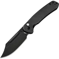 CJRB Pyrite Bowie J1942-BST, Blackwashed AR-RPM9, Blackwashed Steel, pocket knife